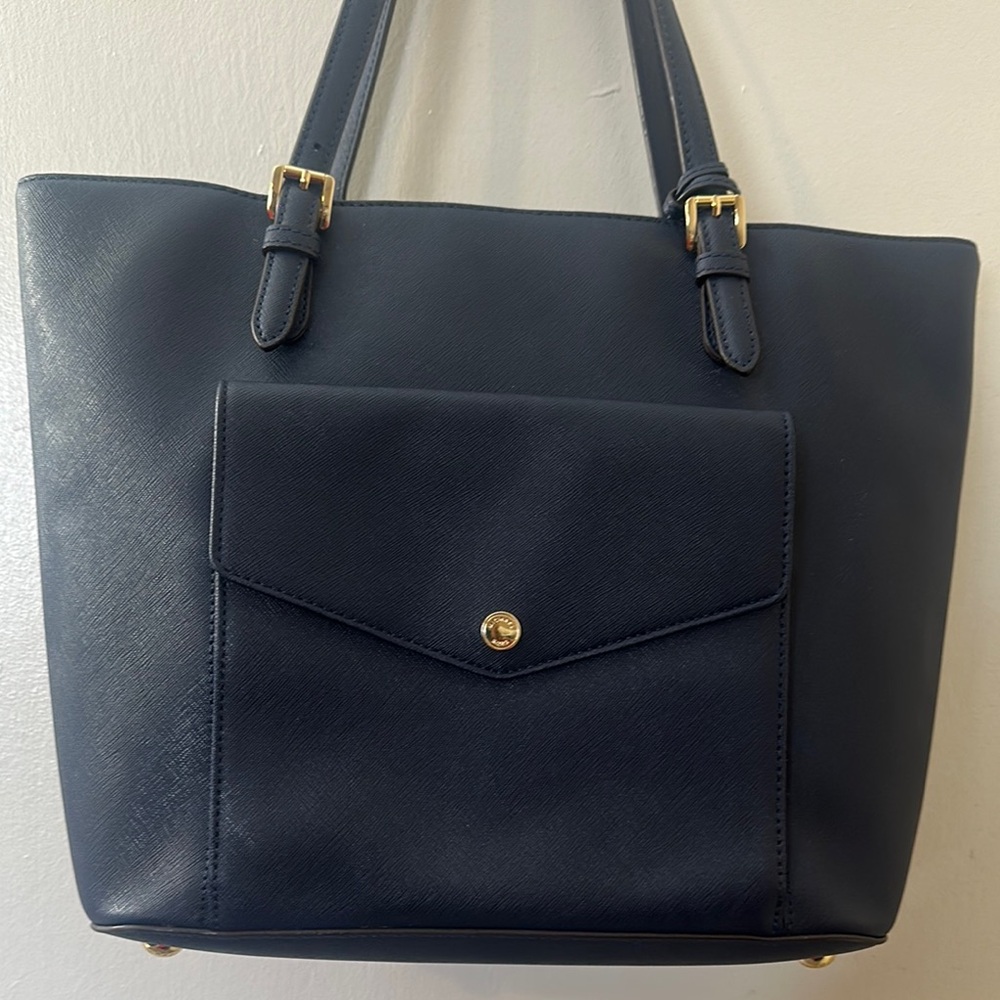 Elegant Navy Blue Tote Bag